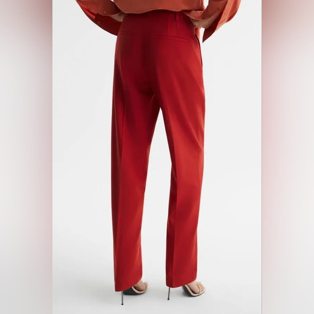 REISS | $245 Kamila Wool Blend Tapered Trousers - Picture 4 of 5